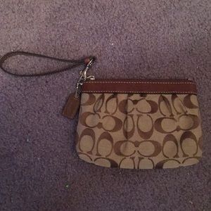 Classic Coach Wristlet